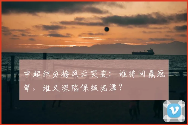 中超积分榜风云突变:谁将问鼎冠军,谁又深陷保级泥潭?